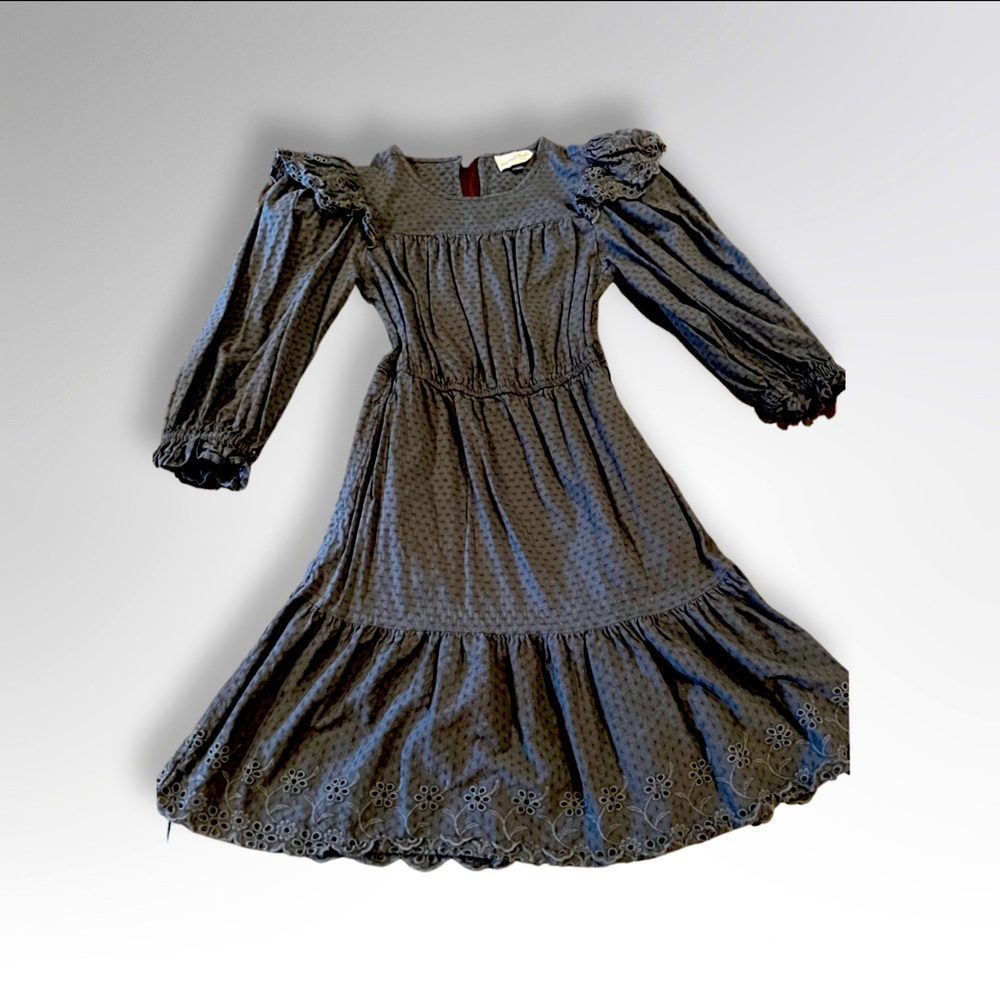 Dark Gray Puff Sleeve Dress - Small - EUC - Universal Threads